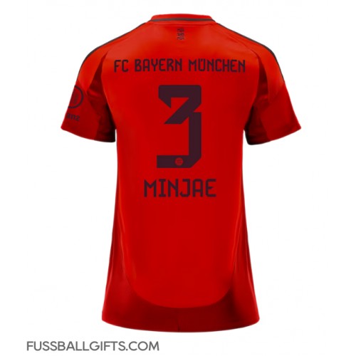 Bayern Munich Kim Min-jae #3 Fußballbekleidung Heimtrikot Damen 2024-25 Kurzarm